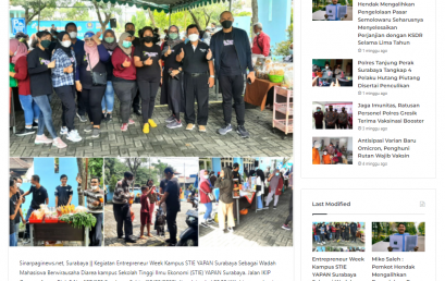 Entrepreneur Week Kampus STIE YAPAN Surabaya Sebagai Wadah Mahasiswa Berwirausaha